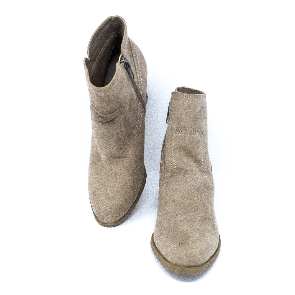 Womens Bessie Microsuede Wedge Fashion Bootie